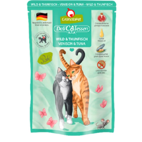 GranataPet Delicatessen Pouch vad & tonhal 85g