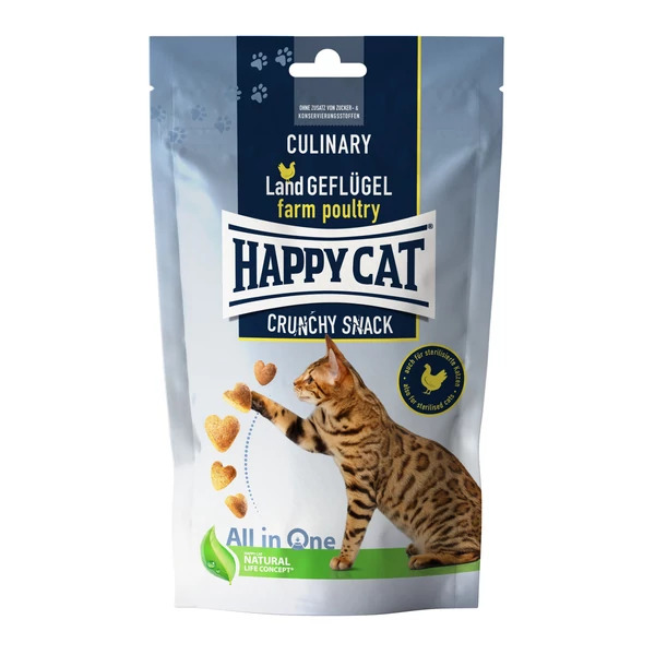 Happy Cat Culinary Crunchy Snacks Baromfi 70g