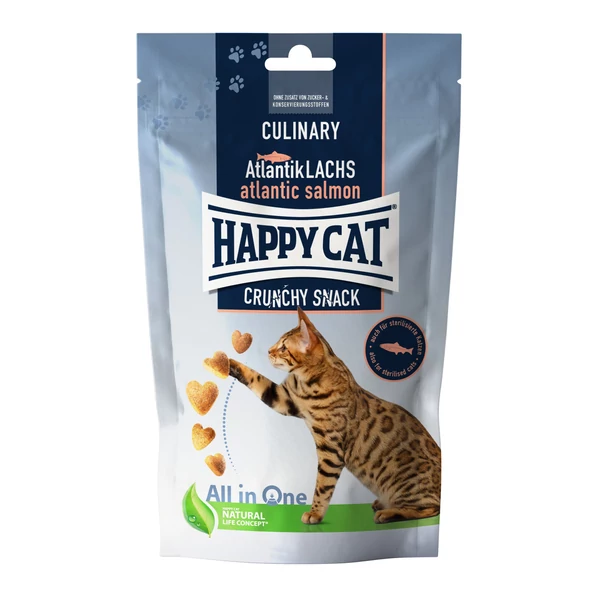 Happy Cat Culinary Crunchy Snacks Lazac 70g