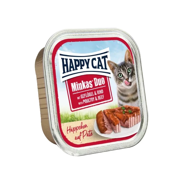 HAPPY CAT MINKAS DUO SZÁRNYAS-MARHA 12x100g