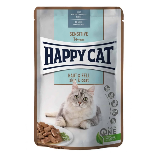 Happy Cat POUCH SZÓSZ Sensitive Skin&Coat 24x85g