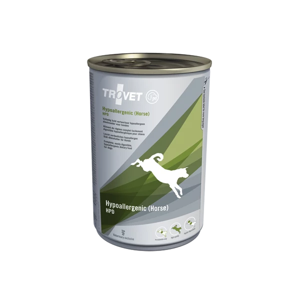 TROVET Hypoallergenic HORSE&amp;POTATO Diet (HPD) kutyáknak 400 g konzerv