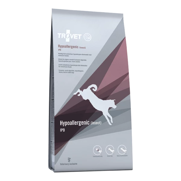 TROVET Hypoallergenic INSECT&amp;POTATO Diet/IPD kutyáknak 10 kg száraztáp