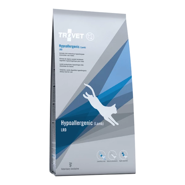 TROVET  Hypoallergenic Lamb&amp;Rice Diet/LRD macskáknak 3 kg