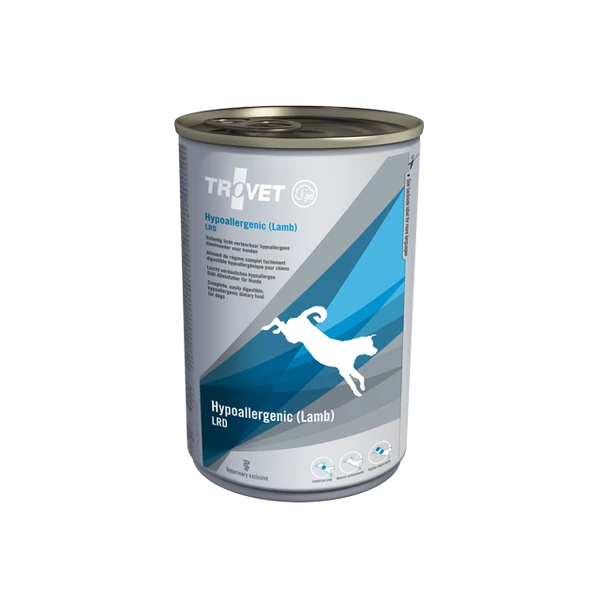 TROVET Hypoallergenic  LAMB&amp;RICE Diet/LRD Kutyáknak 400 g konzerv