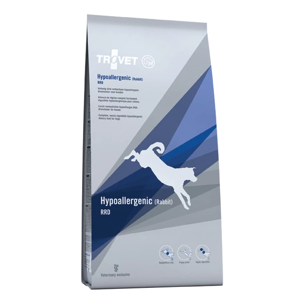 TROVET Hypoallergenic RABBIT&amp;RICE Diet/RRD kutyáknak 3 kg