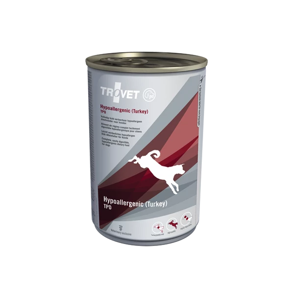TROVET Hypoallergenic TURKEY&amp;POTATO/ TPD 400 g konzerv kutyáknak