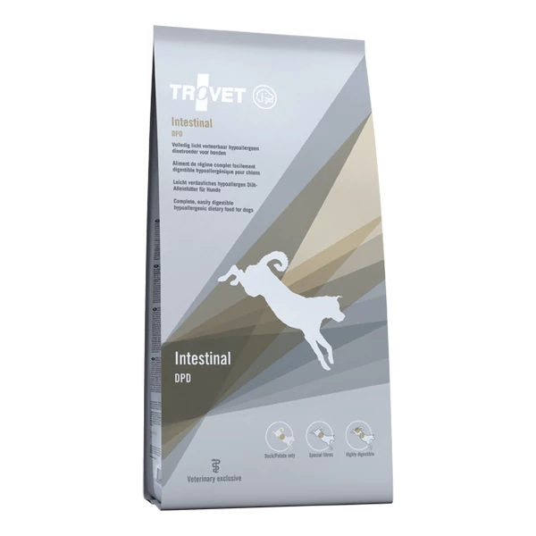 TROVET Hypoallergenic INTESTINAL DUCK&amp;POTATO Diet/DPD  kutyáknak 3 kg