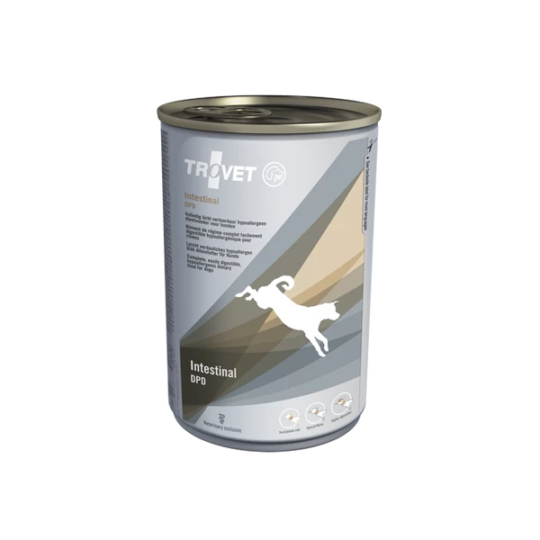 TROVET Hypoallergenic  INTESTINAL DUCK&amp;POTATO Diet/DPD kutyáknak 400 g konzerv